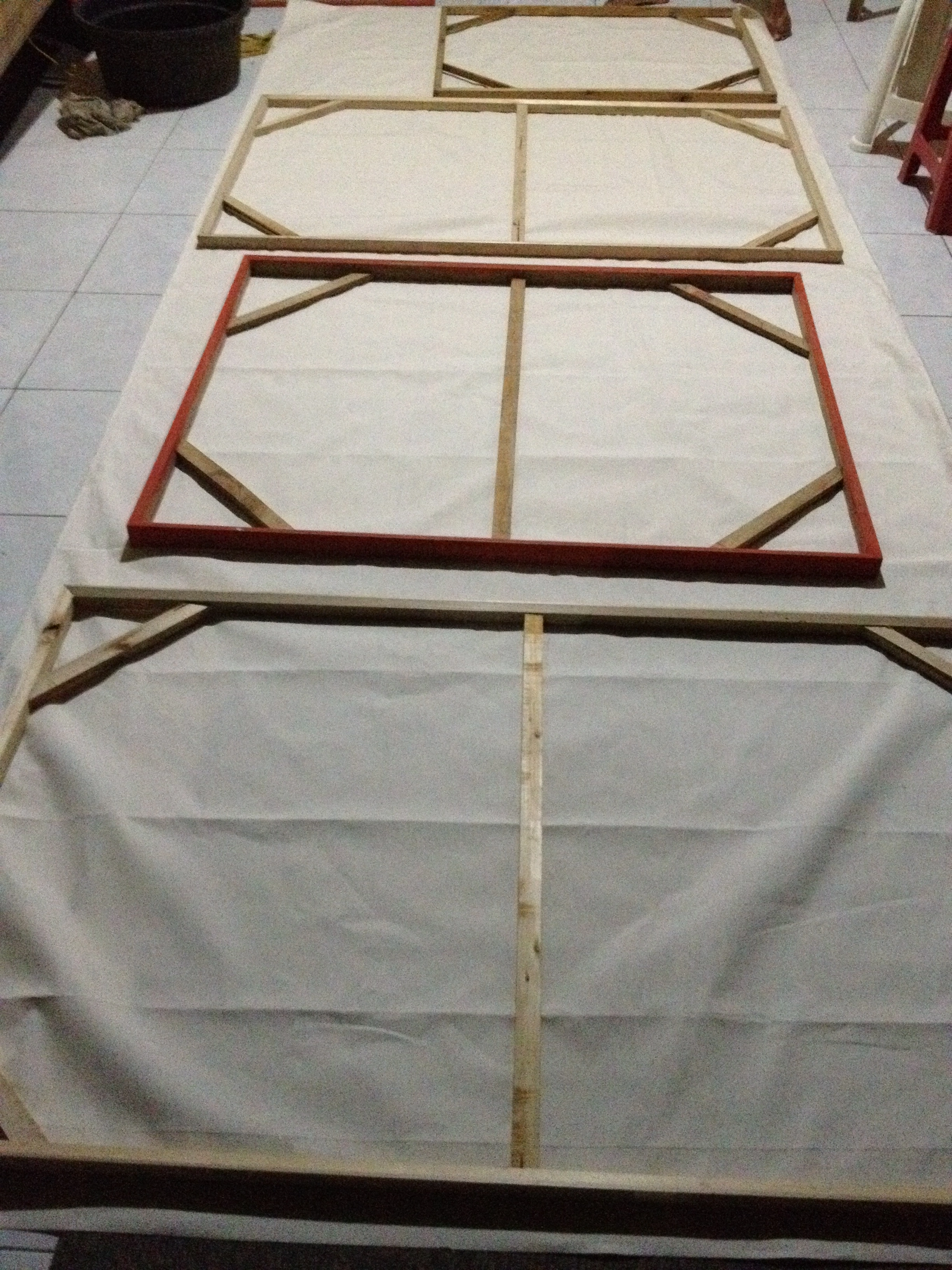 Danar painting in studio